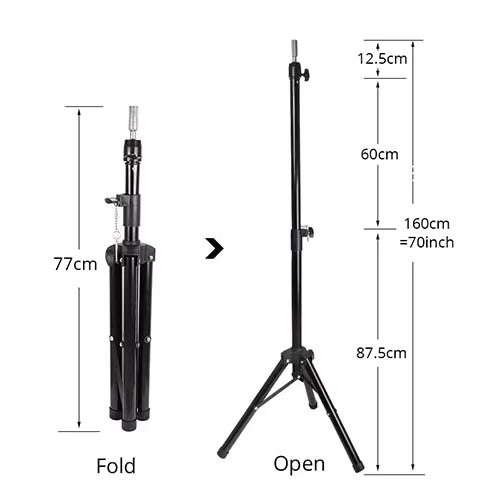 155cm mannequin head tripod hairdressing training head support