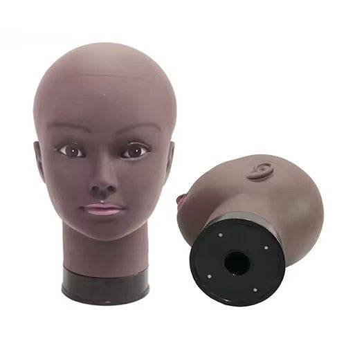African bald Dummy head Black female mannequin head model