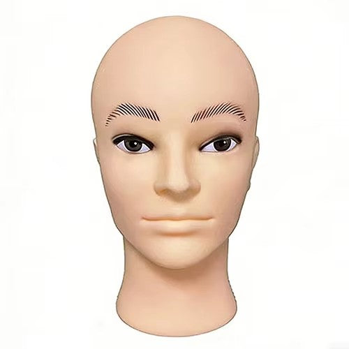 54cm head circumference male bald mannequin head dummy head