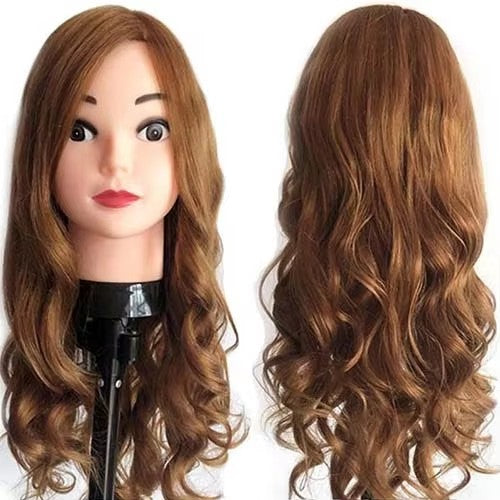 85% Real Human Hair Mannequin Head Hair Training Head Hairstyles