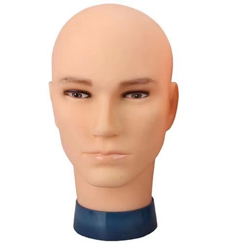 53cm head circumference male bald mannequin head dummy head
