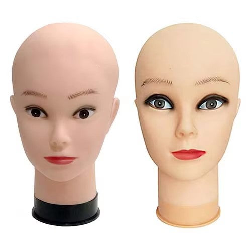 53cm mannequin head large head circumference female model head