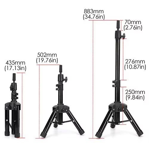 70cm mannequin head desktop tripod, dummy head desktop support