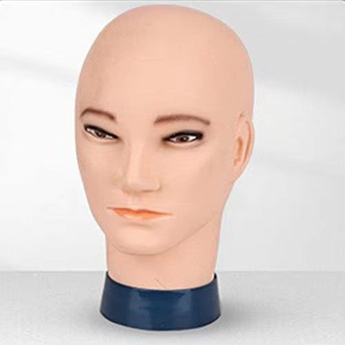 53cm head circumference male bald mannequin head dummy head
