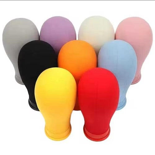 Canvas block mannequin head, window display prop Model head