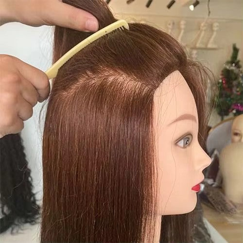 Cabeza de maniquí para prácticas de aprendiz de peluquería (85% real)