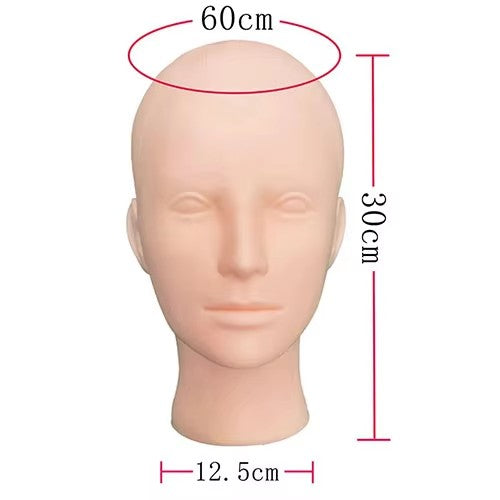 60cm male mannequin head bald Model head Dummy head