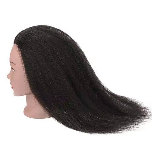 Female Mannequin Head With Hair For Braiding African Training Head