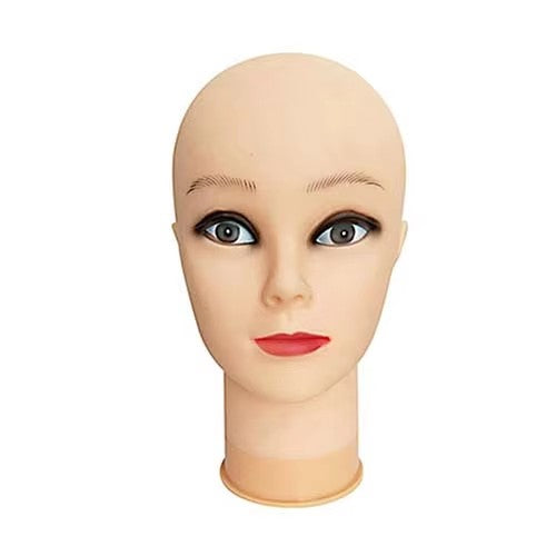 53cm mannequin head large head circumference female model head